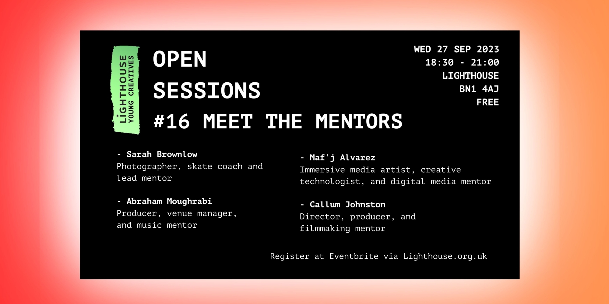 Open Sessions #16: Meet the Mentors