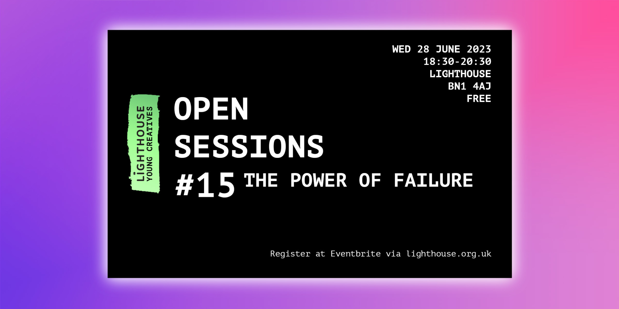 Open Session #15: The Power of Failure