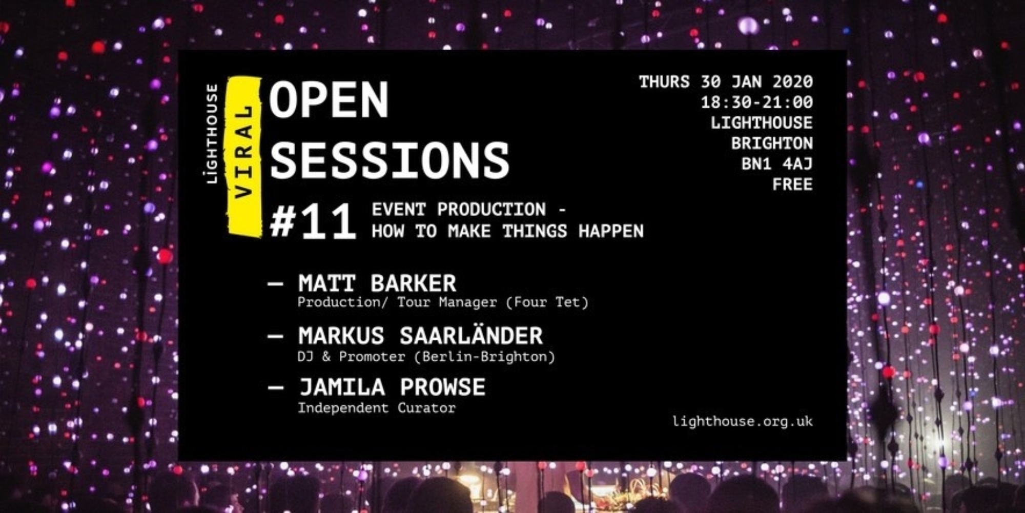 Open Session #11: Event Production