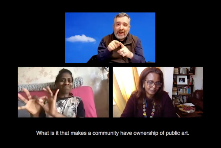 Artists in Conversation (BSL, captions, no sound)